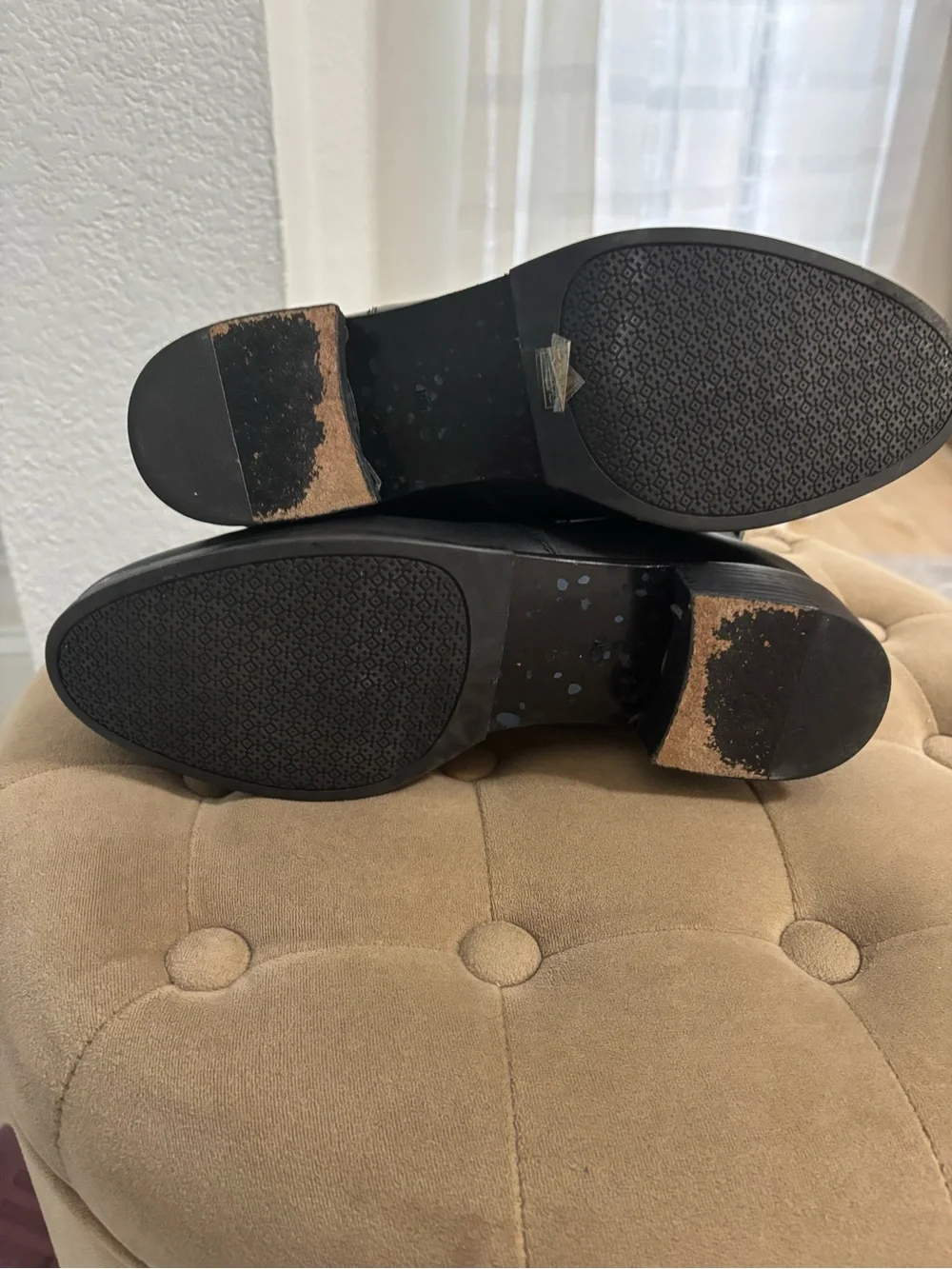Tory Burch Black Leather Ankle Booties with Logo Medallion